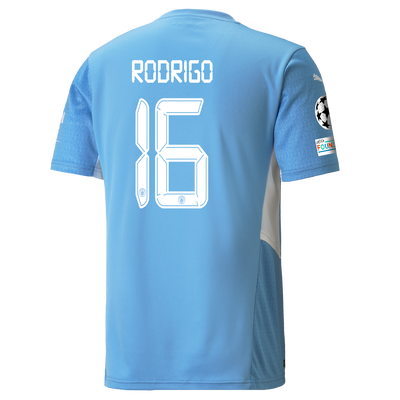 Manchester City Home Shirt 21/22 with Rodrigo printing
