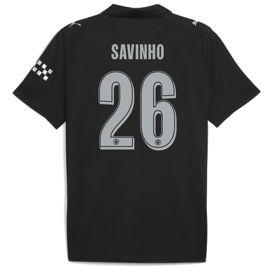 Manchester City Away Jersey 2025/26 With SAVINHO 26 Printing