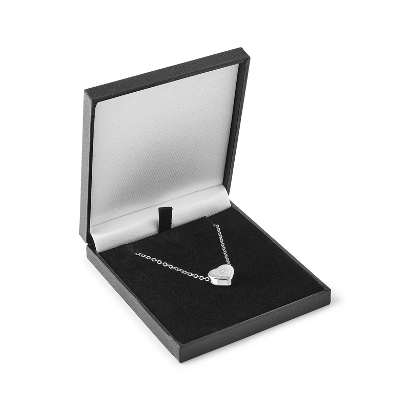 MCFC HEART PENDANT & CHAIN - silver