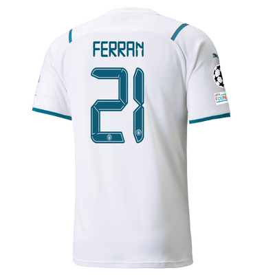 Manchester City Away Shirt 21/22 with Ferran Torres printing