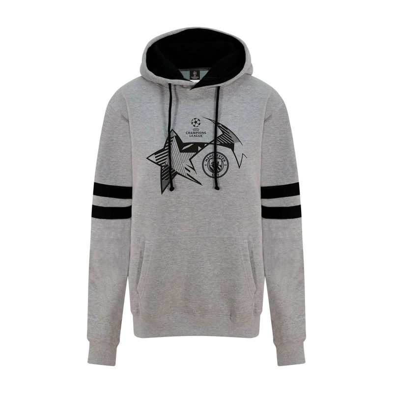 MCFC UCL MENS GAMEDAY HOODIE - grey