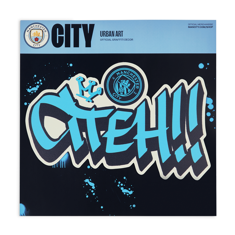 MCFC MW TAG CITEH WALLART - blue