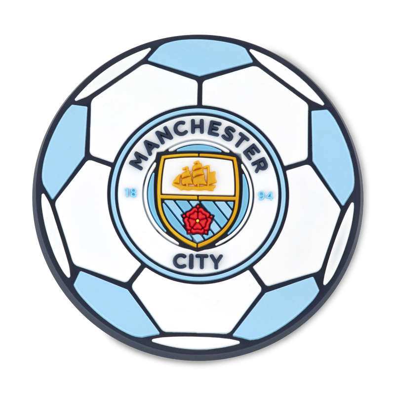 MCFC FW FOOTBALL CREST MAGNET - blue