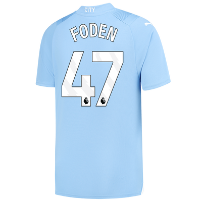 Camiseta 1ª Equipación Manchester City 2023/24 con estampado de FODEN 47