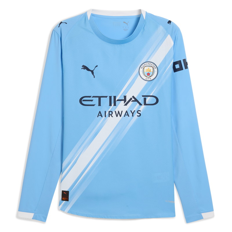 MCFC MW MENS HOME AUTH JERSEY LS - team light blue