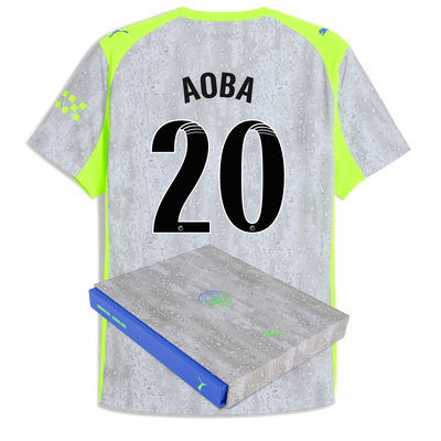 Manchester City Third Authentic Jersey 2025/26 With AOBA 20 Printing in Gift Box