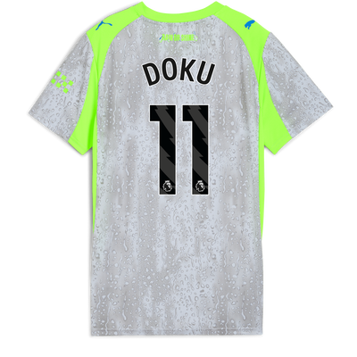 Womens' Manchester City Third Jersey 2025/26 With DOKU 11 Printing