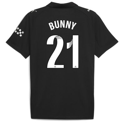 Manchester City Away Jersey 2025/26 With BUNNY 21 Printing