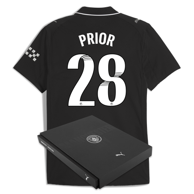 Manchester City Away Authentic Jersey 2025/26 With PRIOR 28 Printing in Gift Box