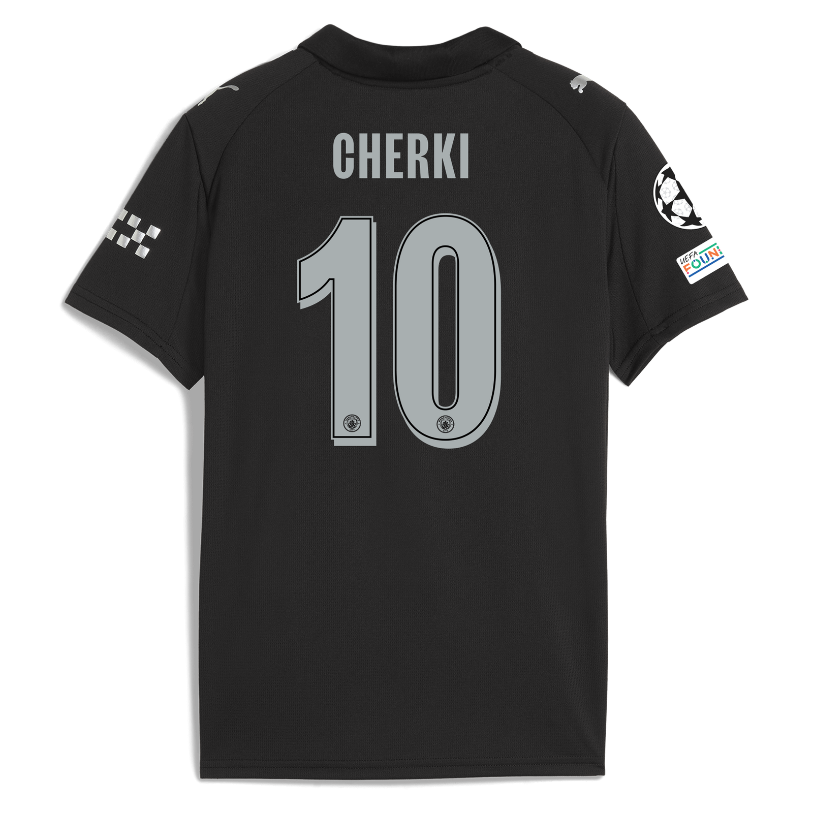 Kids' Manchester City Away Jersey 2025/26 With CHERKI 10 Printing