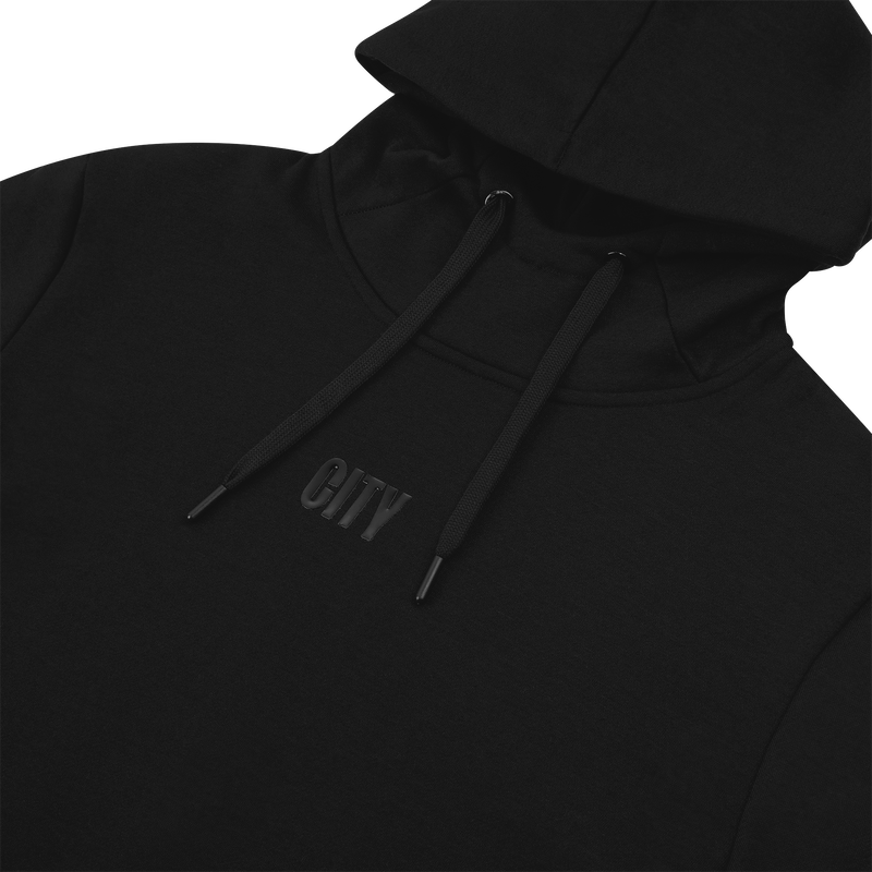 MCFC FW MENS CITY BLACKOUT HOODIE - Black