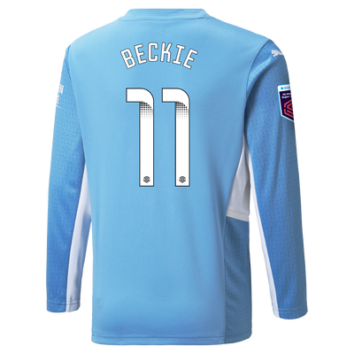 Manchester City Home Shirt Long Sleeve 21/22 with Janine Beckie printing