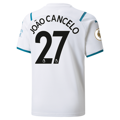 Kids Manchester City Away Shirt 21/22 with João Cancelo printing
