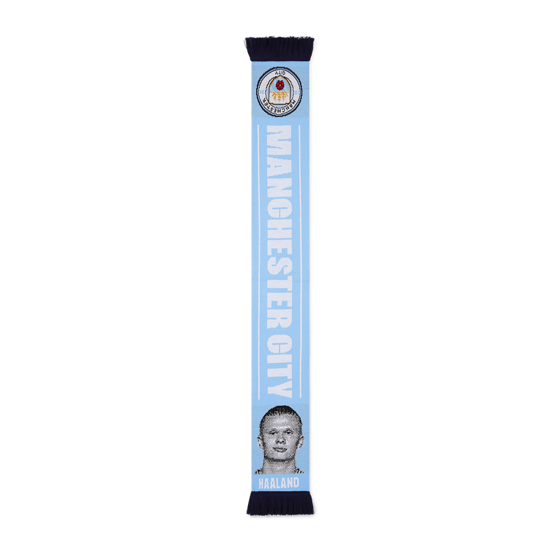 MCFC FW HAALAND FACE SCARF - light blue