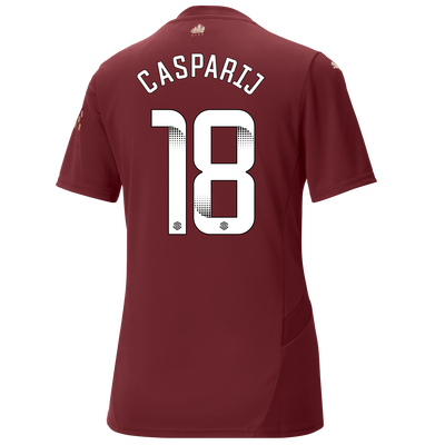 Women's Manchester City Third Jersey 2024/25 With CASPARIJ 18 Printing