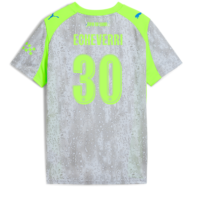 Kids' Manchester City Third Jersey 2025/26 With ECHEVERRI 30 Printing