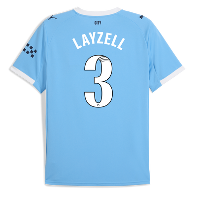 Manchester City Home Jersey 2025/26 With LAYZELL 3 Printing