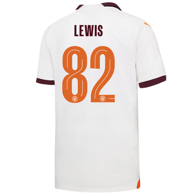 Manchester City Away Jersey 2023/24 with LEWIS 82 printing