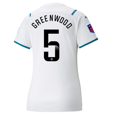 Womens Manchester City Away Shirt 21/22 with Alex Greenwood printing