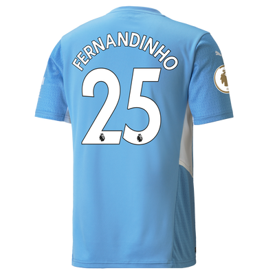 Manchester City Home Shirt 21/22 with Fernandinho printing