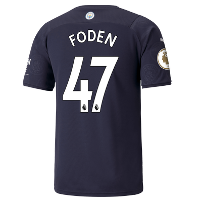 Manchester City 3rd Shirt 21/22 with Phil Foden printing