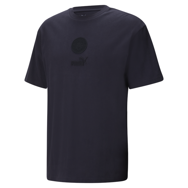MCFC LW MENS FTBLMONOCHRM TEE - new navy