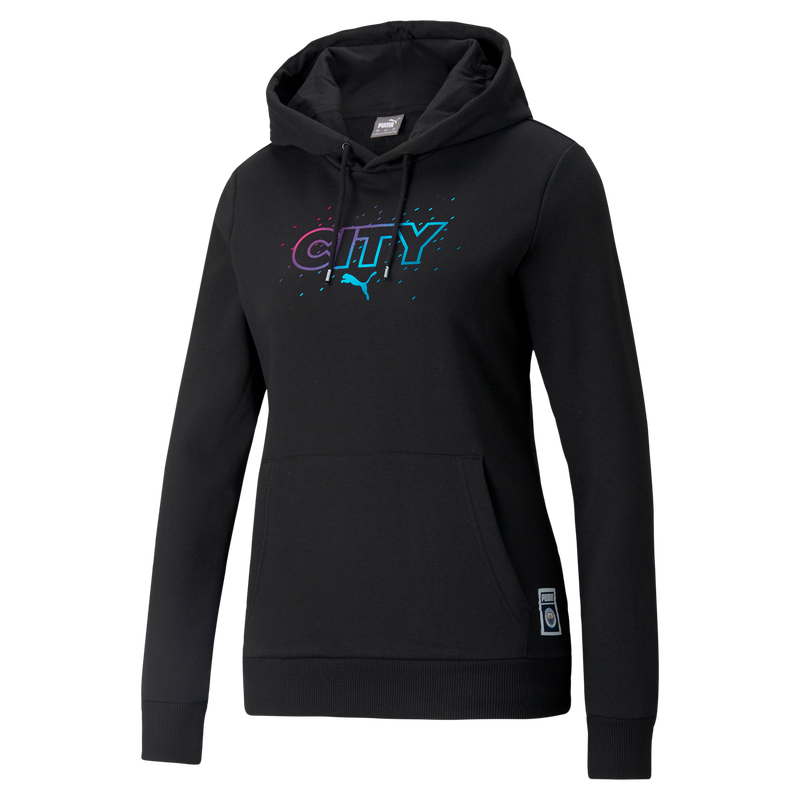 MCFC LW WOMENS FTBL CORE HOODED SWEAT - black