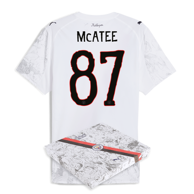 Manchester City KidSuper authentiek shirt 2025/26 met McATEE 87 bedrukking in geschenkdoos