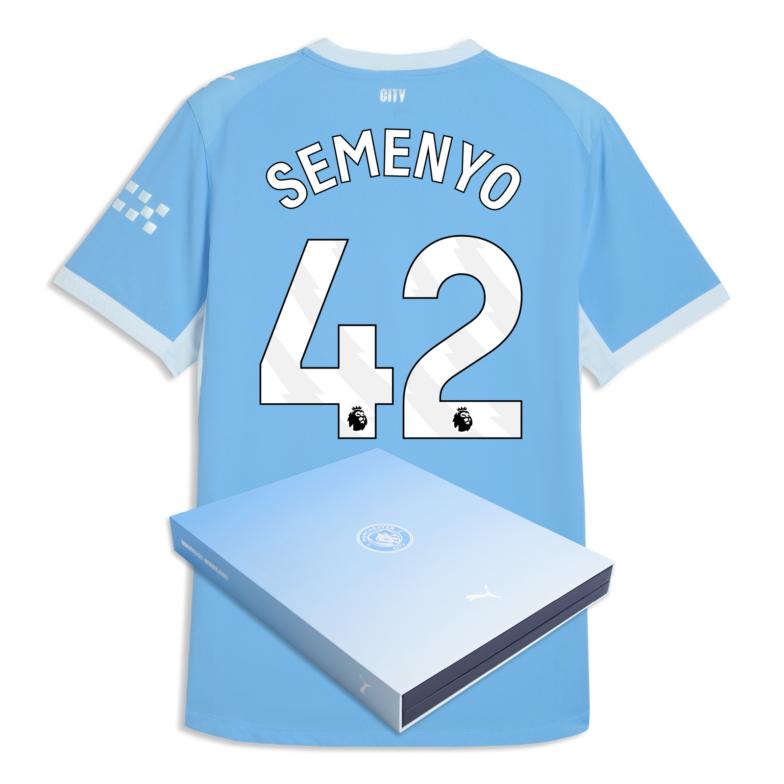Manchester City Home Authentic Jersey 2026/27 With SEMENYO 42