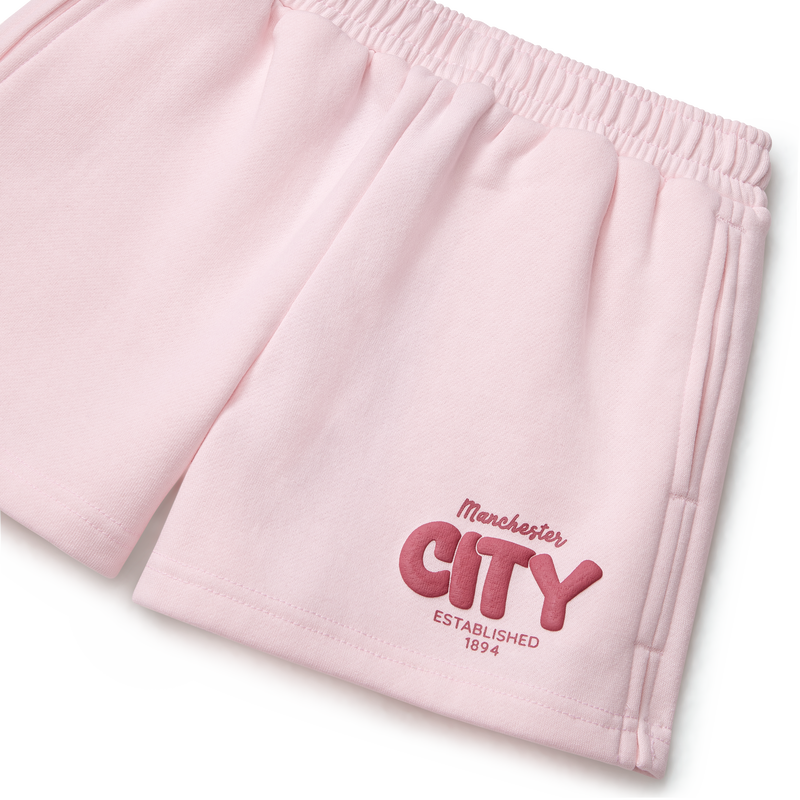 MCFC FW GIRLS BUBBLE TEXT SHORT - pink
