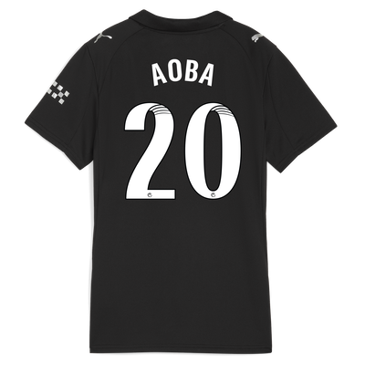 Women's Manchester City Away Jersey 2025/26 With AOBA 20 Printing