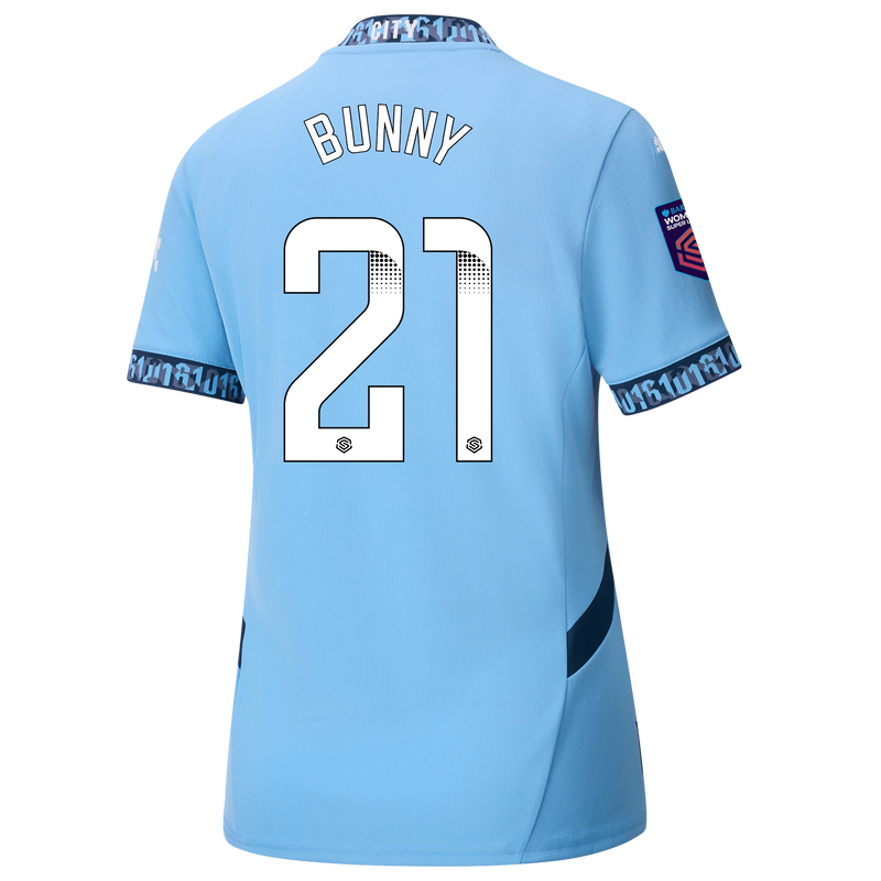 Manchester City Maglia Gara Home Donna 2024 25 con stampa BUNNY 21 Official Man City Store