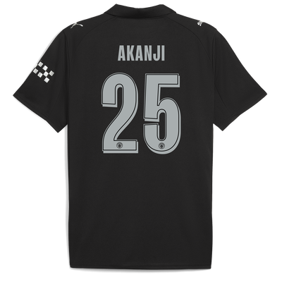 Manchester City Away Jersey 2025/26 With AKANJI 25 Printing