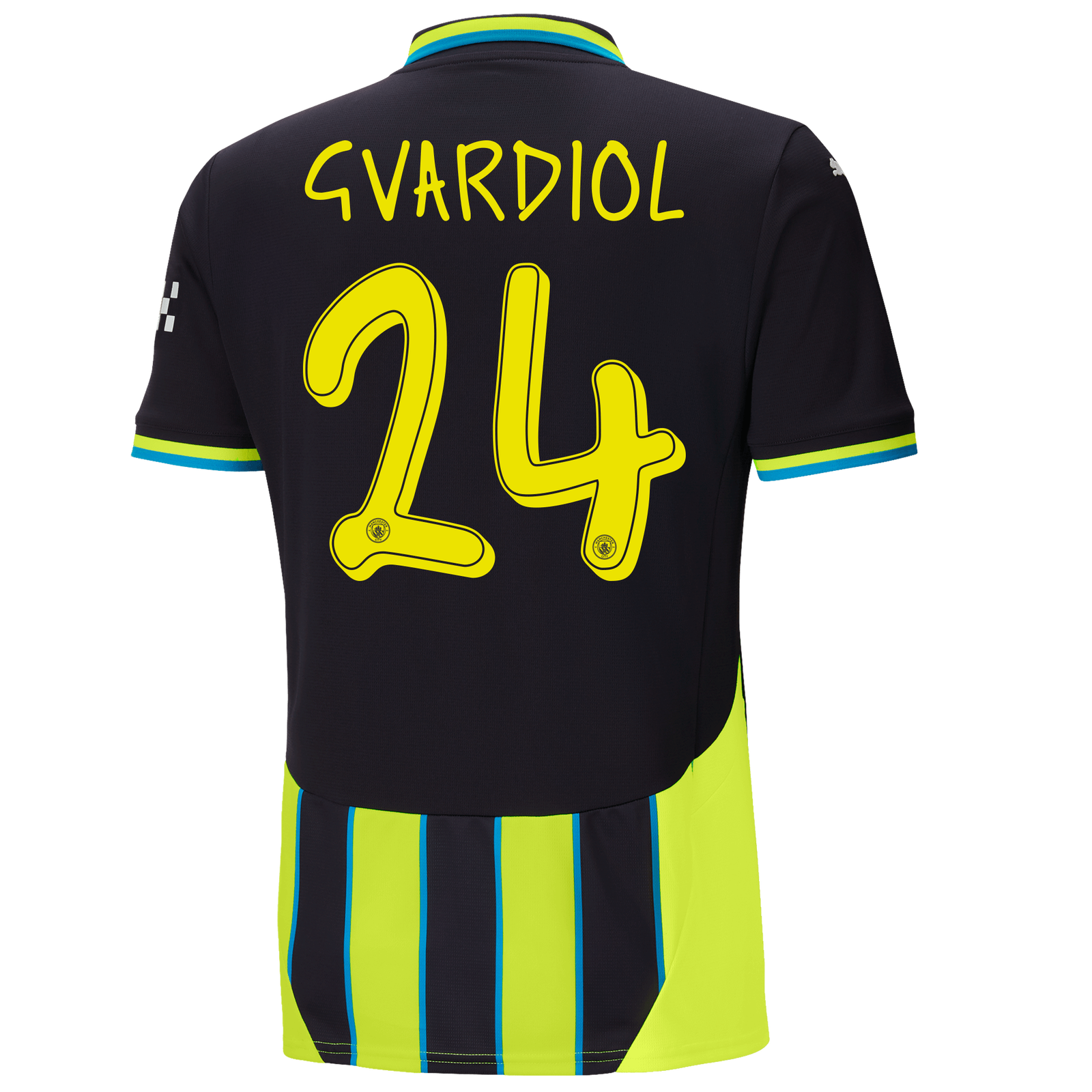 Manchester City Away Jersey 2024/25 With GVARDIOL 24