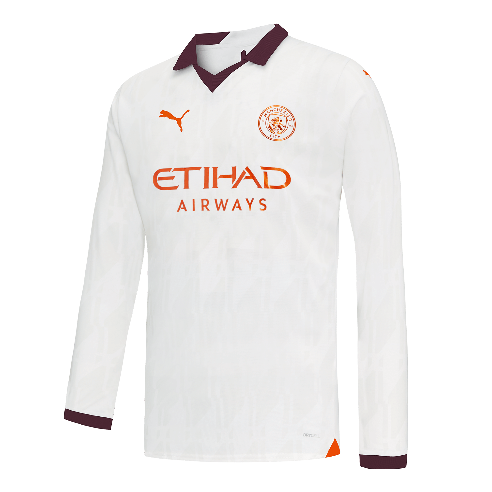 Manchester City No19 Sane Away Long Sleeves Soccer Club Jersey