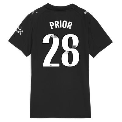 Women's Manchester City Away Jersey 2025/26 With PRIOR 28 Printing