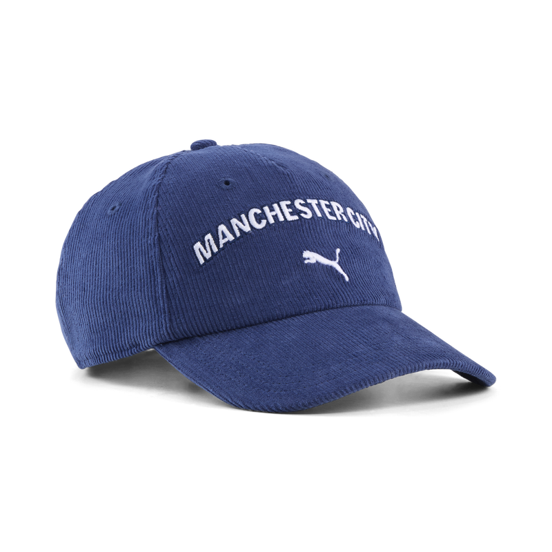 MCFC LW CULTURE CORDUROY CAP - Blue Jewel-PUMA White