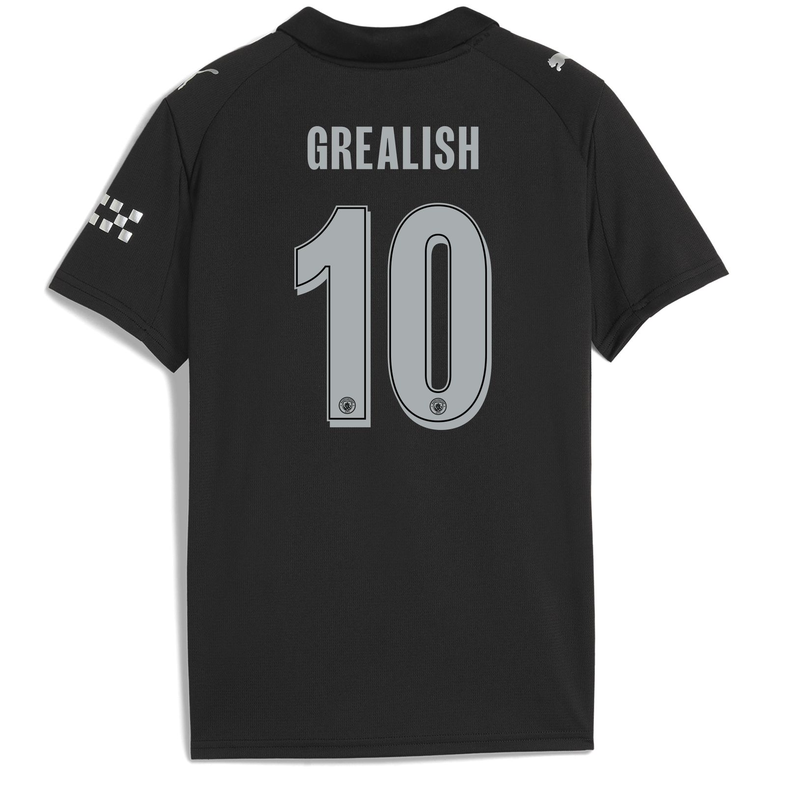 Kids' Manchester City Away Jersey 2025/26 With GREALISH 10