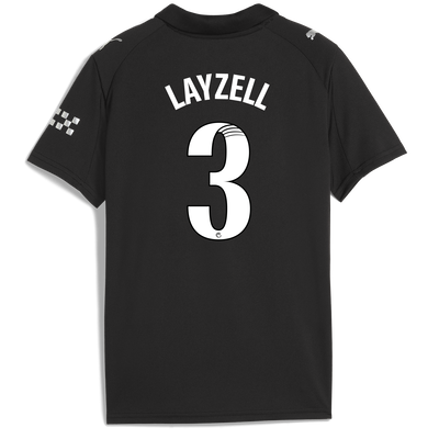Kids' Manchester City Away Jersey 2025/26 With LAYZELL 3 Printing