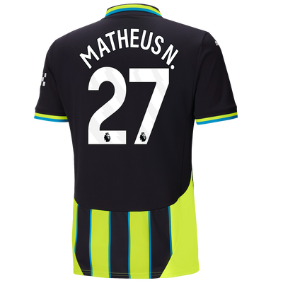 Manchester City Away Jersey 2024/25 With MATHEUS N. 27 Printing