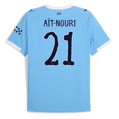 Manchester City Home Jersey 2025/26 With AÏT-NOURI 21 Printing