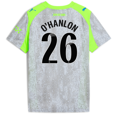 Kids' Manchester City Third Jersey 2025/26 With O'HANLON 26 Printing
