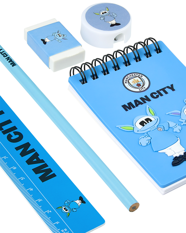 MCFC FW MASCOT PENCIL CASE SET - blue