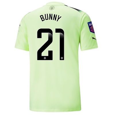Manchester City Third Jersey 2022/23 with BUNNY 21 printing