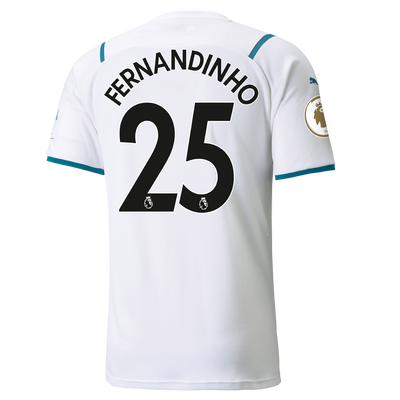Manchester City Away Shirt 21/22 with Fernandinho printing