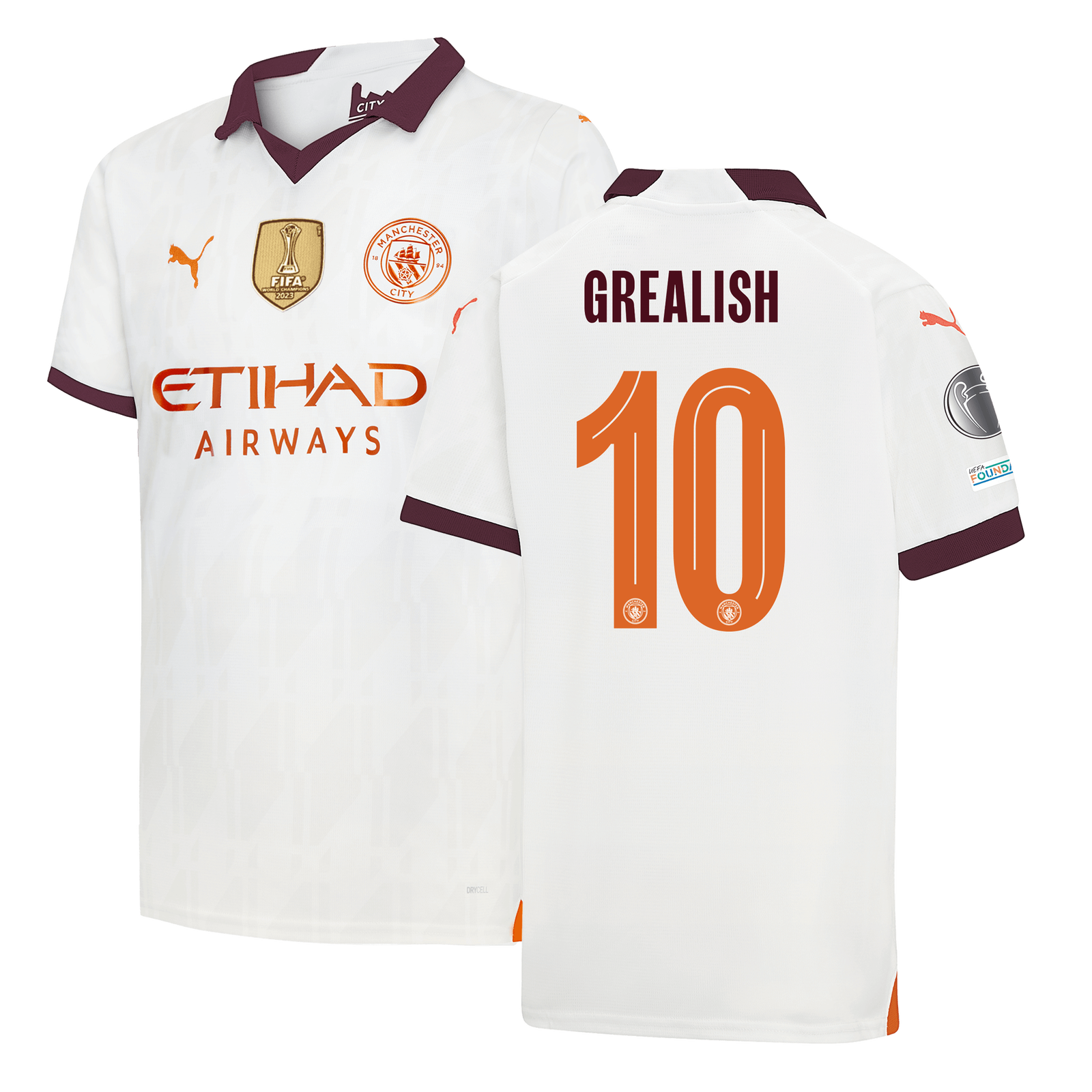 Camiseta 3ª Equipación Manchester City 2023/24 con estampado de GREALISH 10