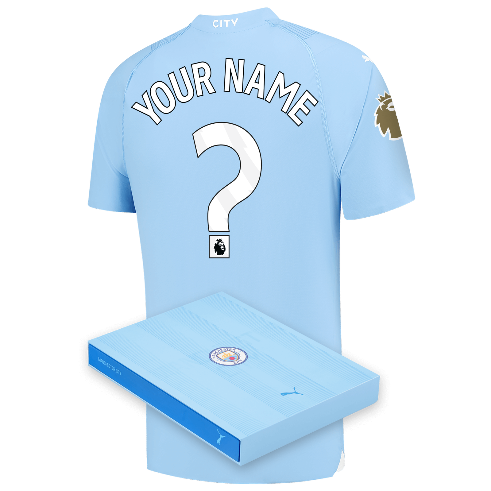 Manchester City Authentic Home Jersey 2023/24 with YOUR NAME ? ? printing  in Gift Box