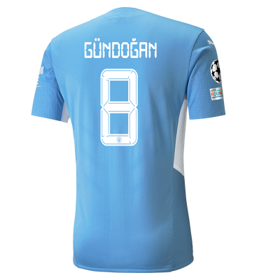 Manchester City Home Authentic Shirt 21/22 with İlkay Gündoğan printing