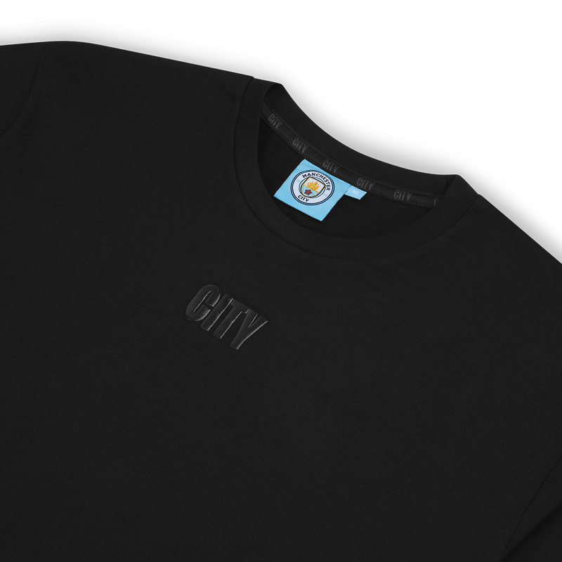 MCFC FW MENS CITY BLACKOUT TEE - Black