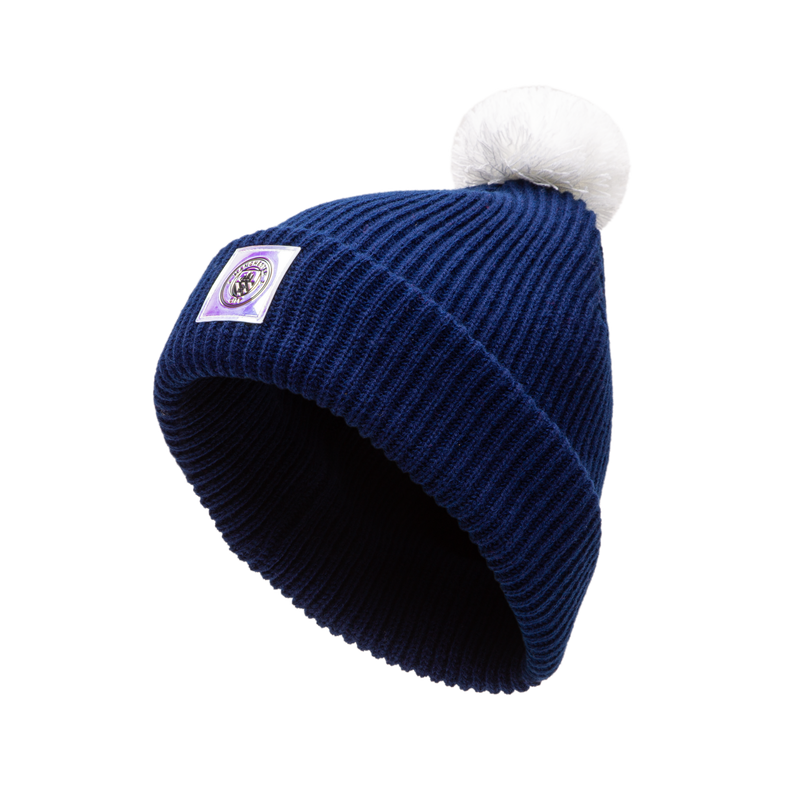 MCFC FW NEPTUNE BOBBLE BEANIE - navy